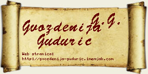Gvozdenija Gudurić vizit kartica